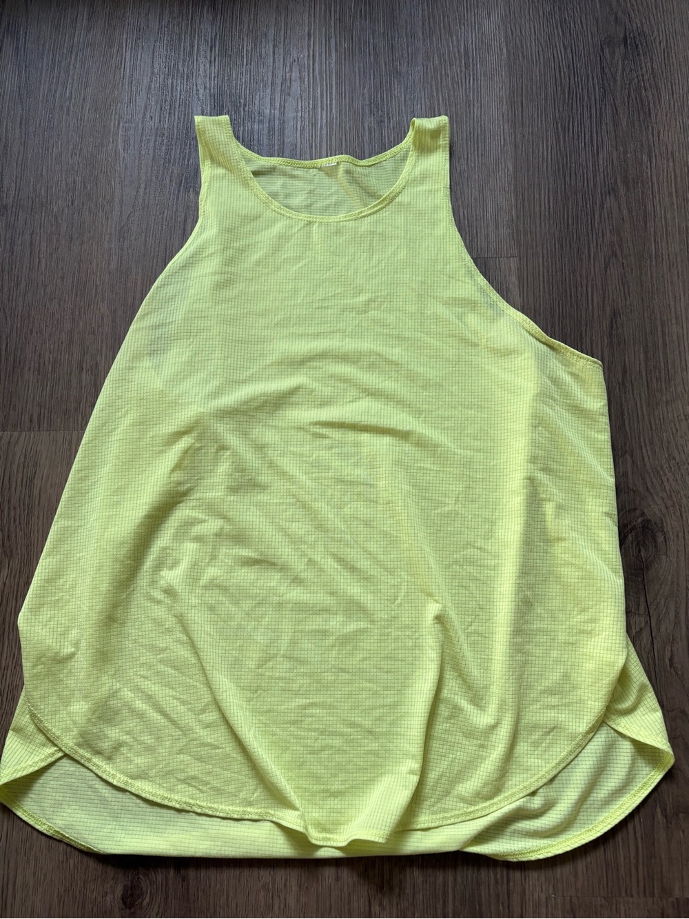 Fabletics Neon Yellow Ribbed Tank Top